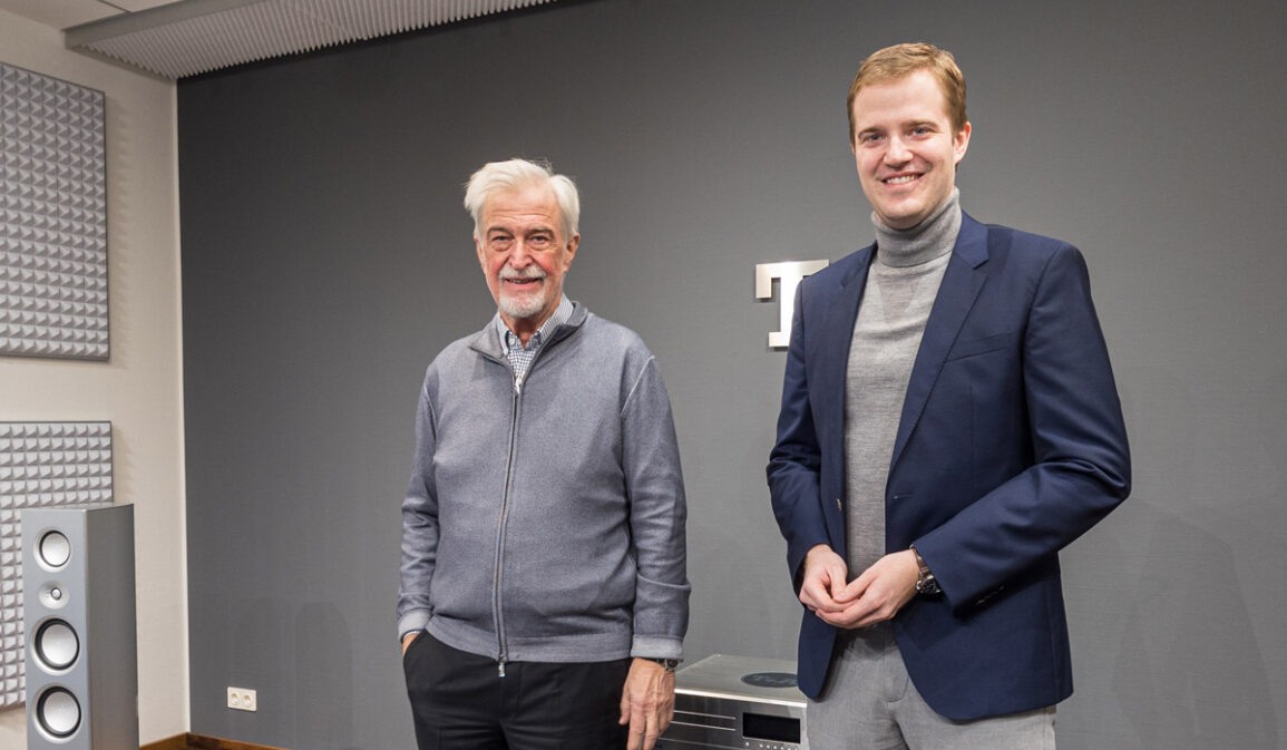 T+A asutaja Siegfried Amft koos pojaga