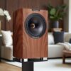 Fyne Audio F701SP in Natural Walnut finish -lifestyle photo