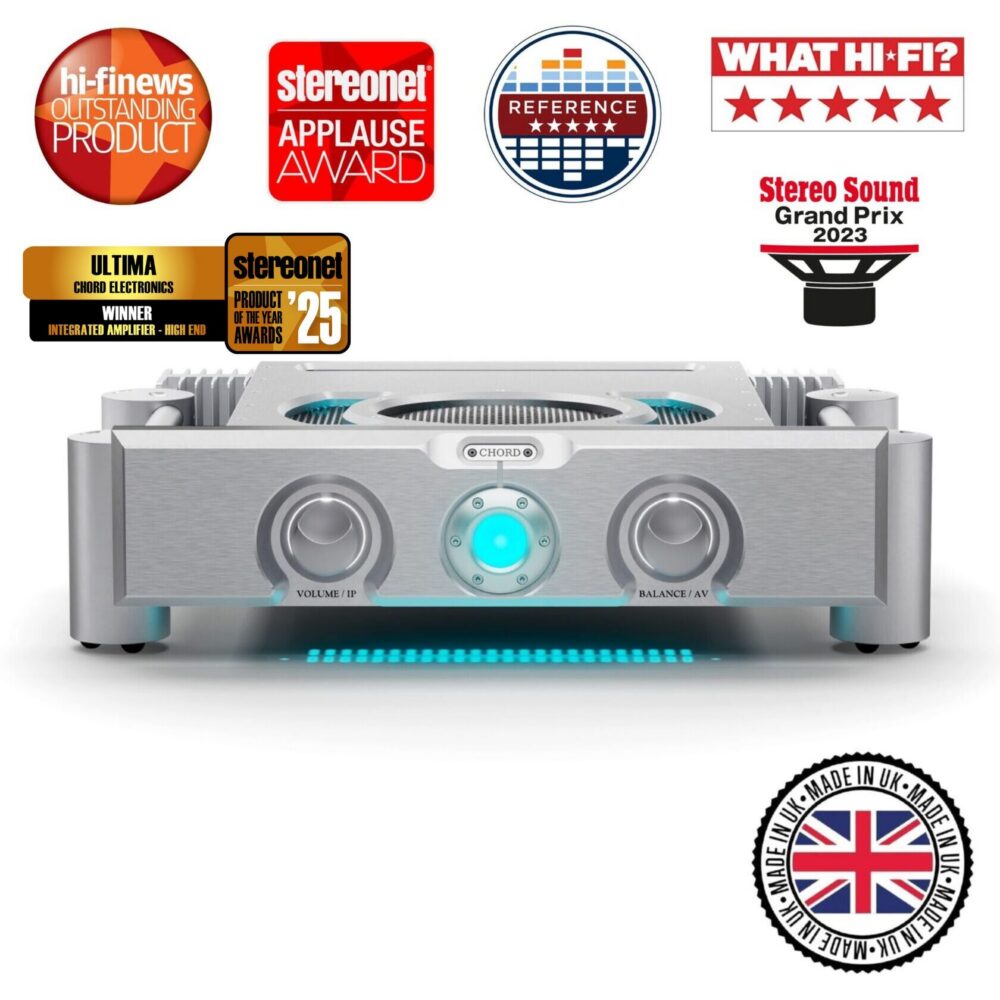 Main image of the Chord Electronics Ultima Integrated amplifier with awards. Made in Britain