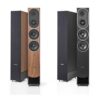 Different finishes of PMC prophecy9 speakers – Blackened Walnut and Natural Walnut