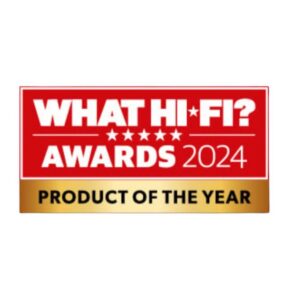 what hifi? awards 2024 product of the year logo