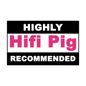 Hi-Fi PiG award logo – highly recommended