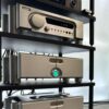 Chord Electronics Ultima Pre 2 in silver finish alongside Ultima 3 monoblocks