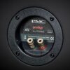 Rear view and terminals of the PMC prodigy5 loudspeakers