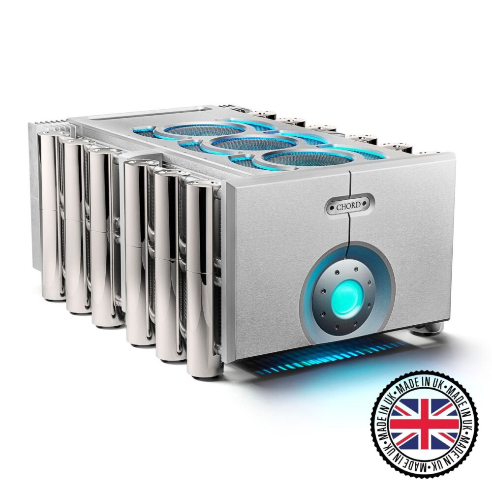 Main image of the flagship Chord Electronics Ultima mono power amplifiers. Made in Britain