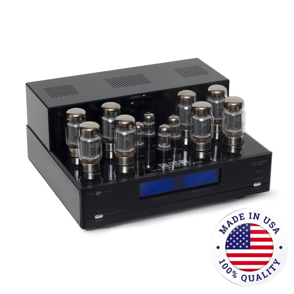 Main image of the Cary Audio CAD-120 MKII valve stereo power amplifier. Made in the USA.