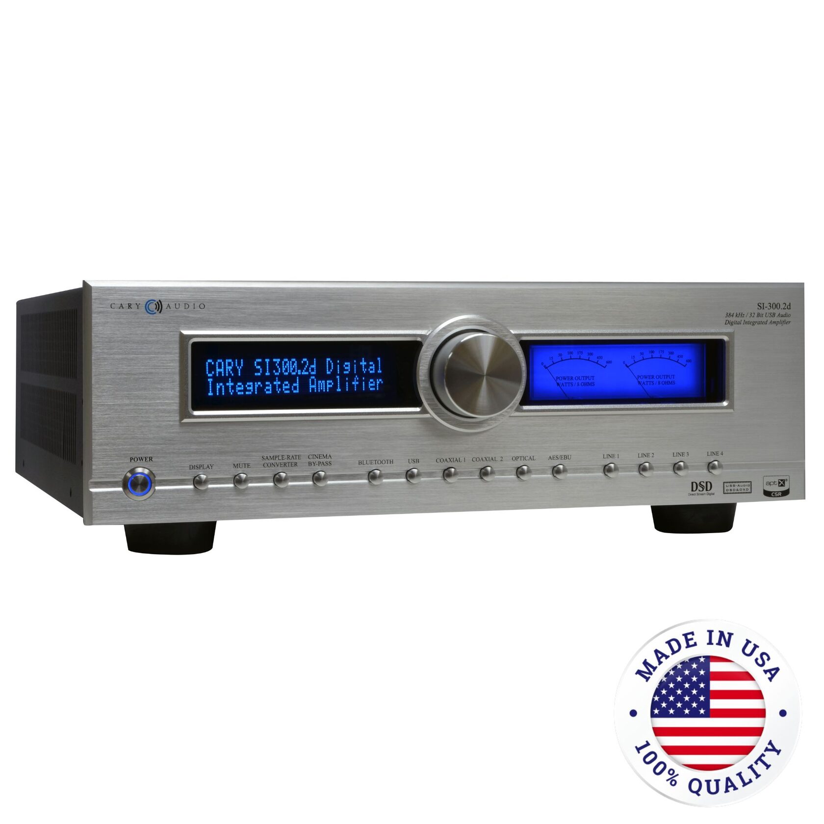 Main image of the Cary Audio SI-300.2d solid-state integrated amplifier. Made in the USA.
