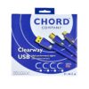 Chord Clearway USB-С kabelis – kaste, skats no priekšpuses