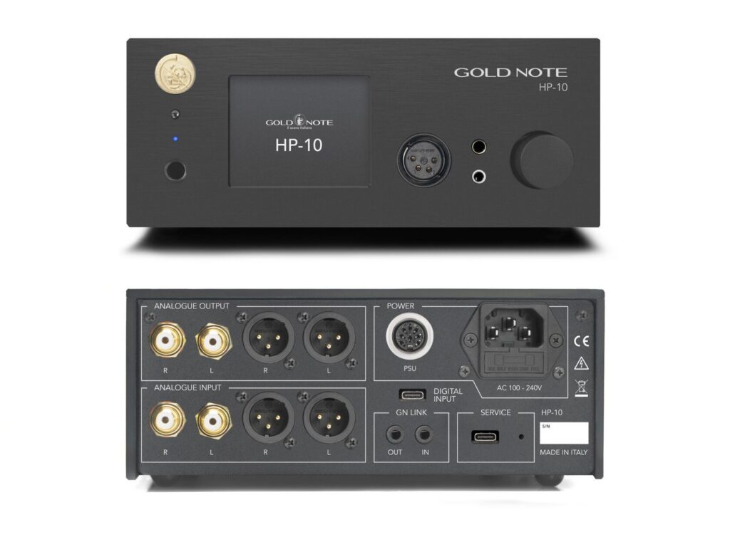 Gold Note HP-10 – front and rear panels