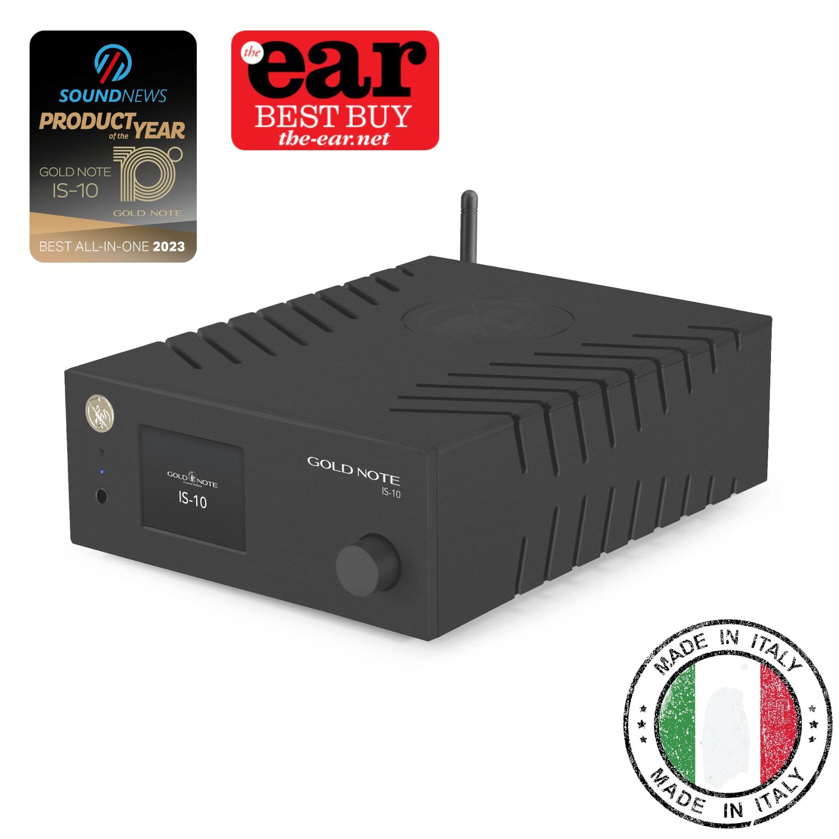 Gold Note IS-10 Streaming Amp – Awards and Made in Italy