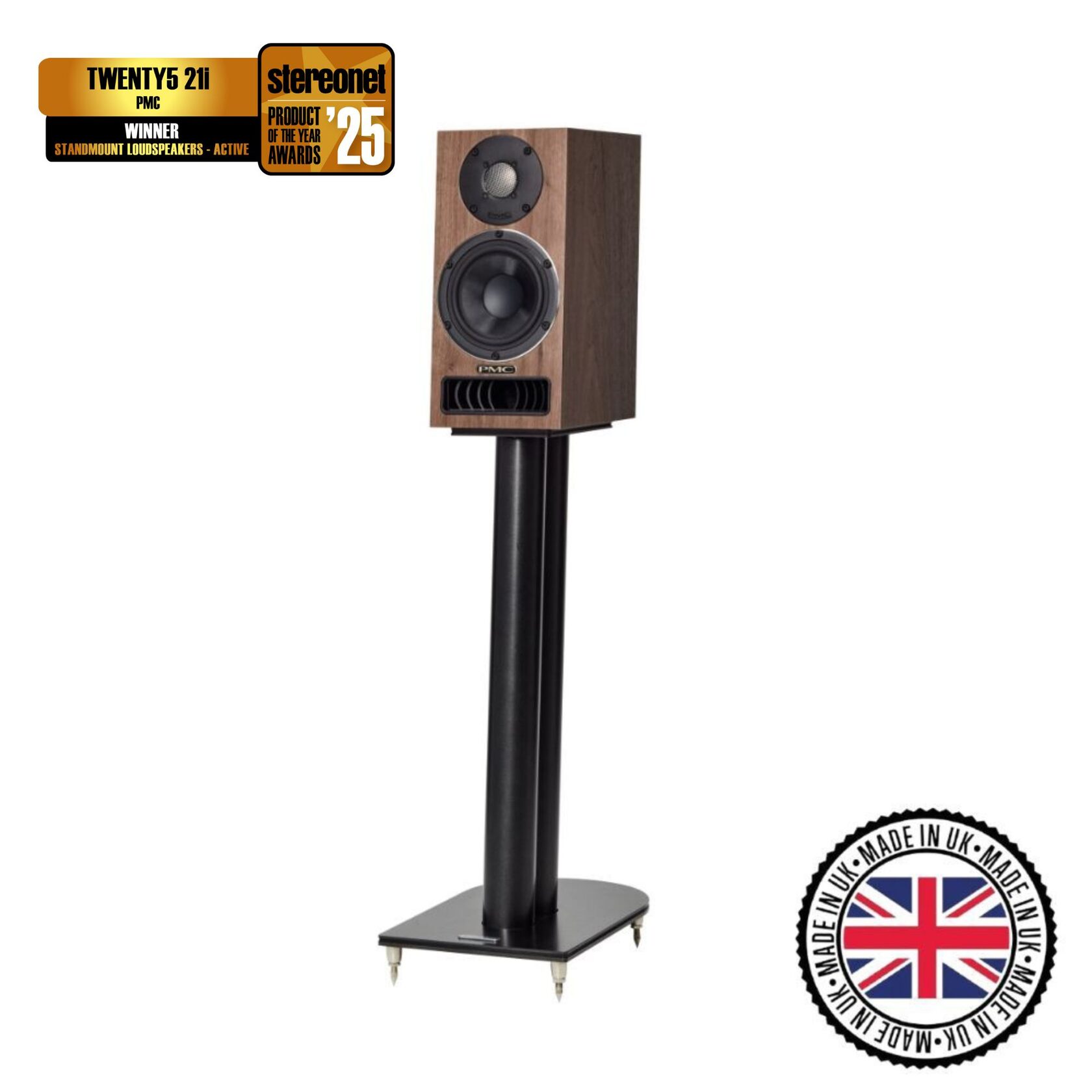 Main image of PMC active twenty5.21i speakers with awards, made in the UK