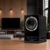 Fyne Audio F5S standmount speakers – lifestyle photograph.