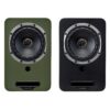 Fyne Audio Cubitt 5 active speakers – Olive Green and Midnight Black finishes