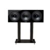 Fyne Audio FS5 Speaker Stands with F57-8 centre channel speaker in black finish