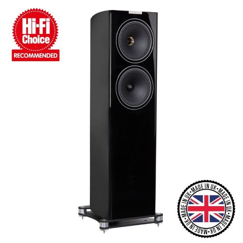Main image of the Fyne Audio F702 premium standmount speakers with awards. Made in the UK.