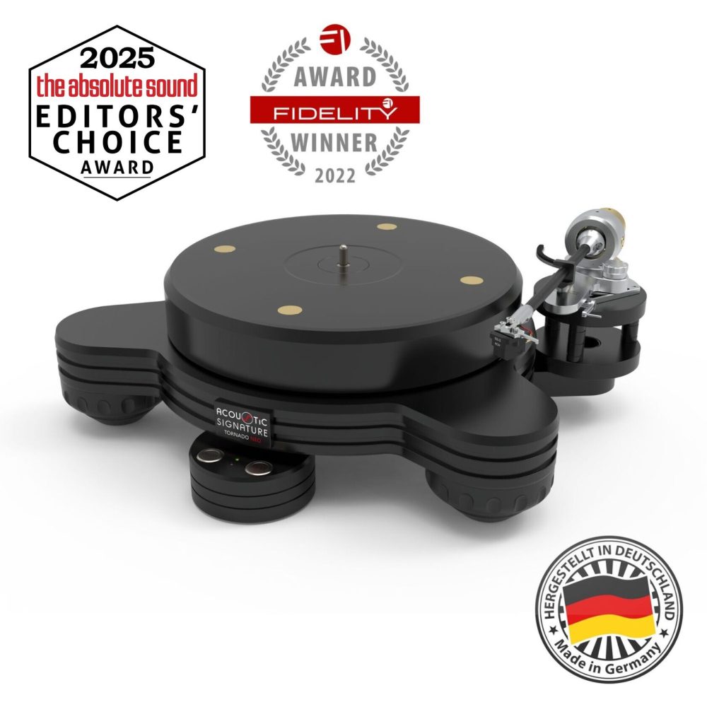 Acoustic Signature Tornado NEO turntable – awards. Made in Germany