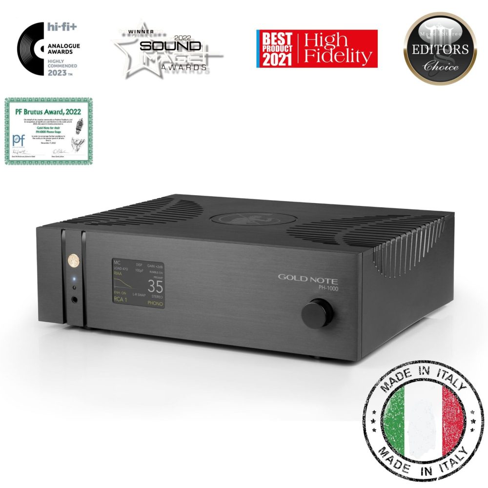Gold Note PH-1000 high end phono stage. Made in Italy