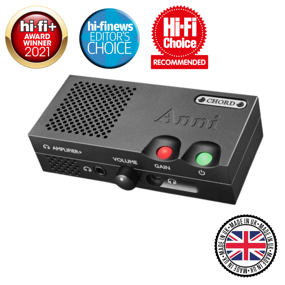 Main image of the Chord Electronics Anni, a compact high-end headphone and integrated amplifier. Made in Britain