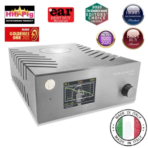Gold Note PH-10 phono preamp – awards and made in italy